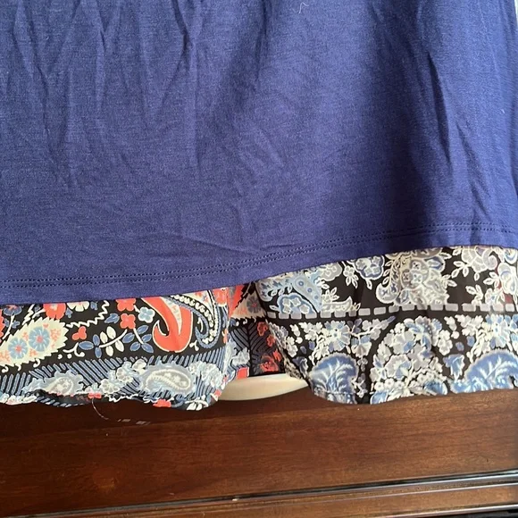 Honey Punch Seaside Mix Material Knit Top - Picture 6 of 11